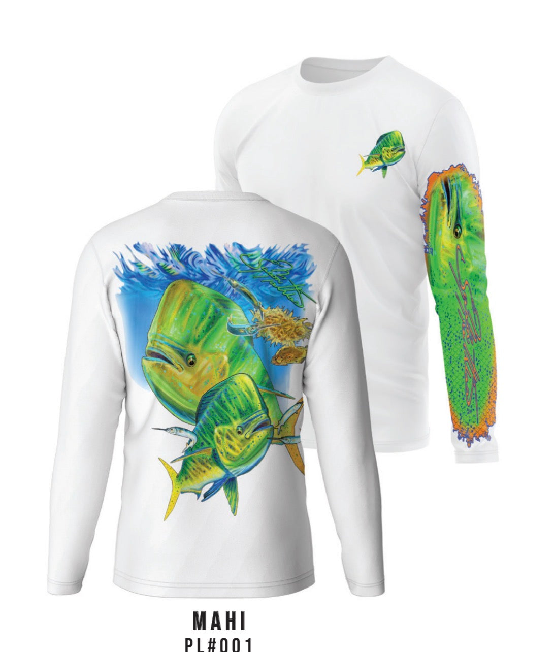 MENS UPF 50+ LONG SLEEVE PERFORMANCE MAHI