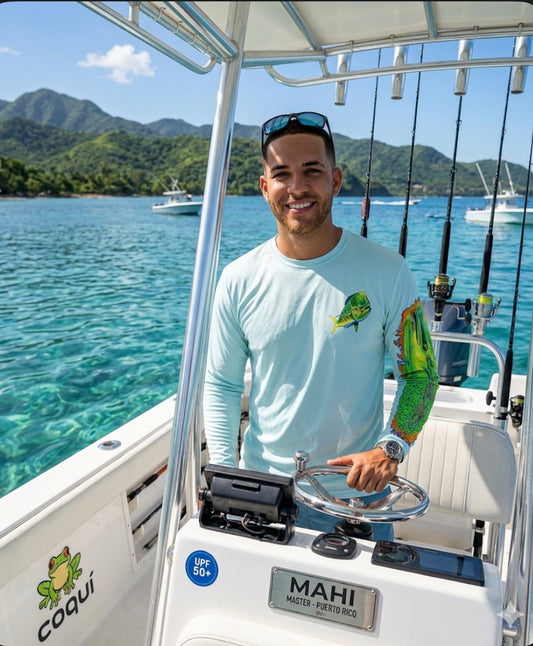 MENS UPF 50+ LONG SLEEVE PERFORMANCE MAHI