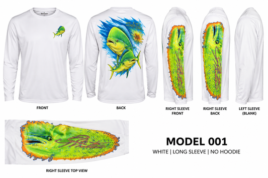 Mahi Big Head UPF 50 + Fishing Shirt - ON Hand PR  Model 001